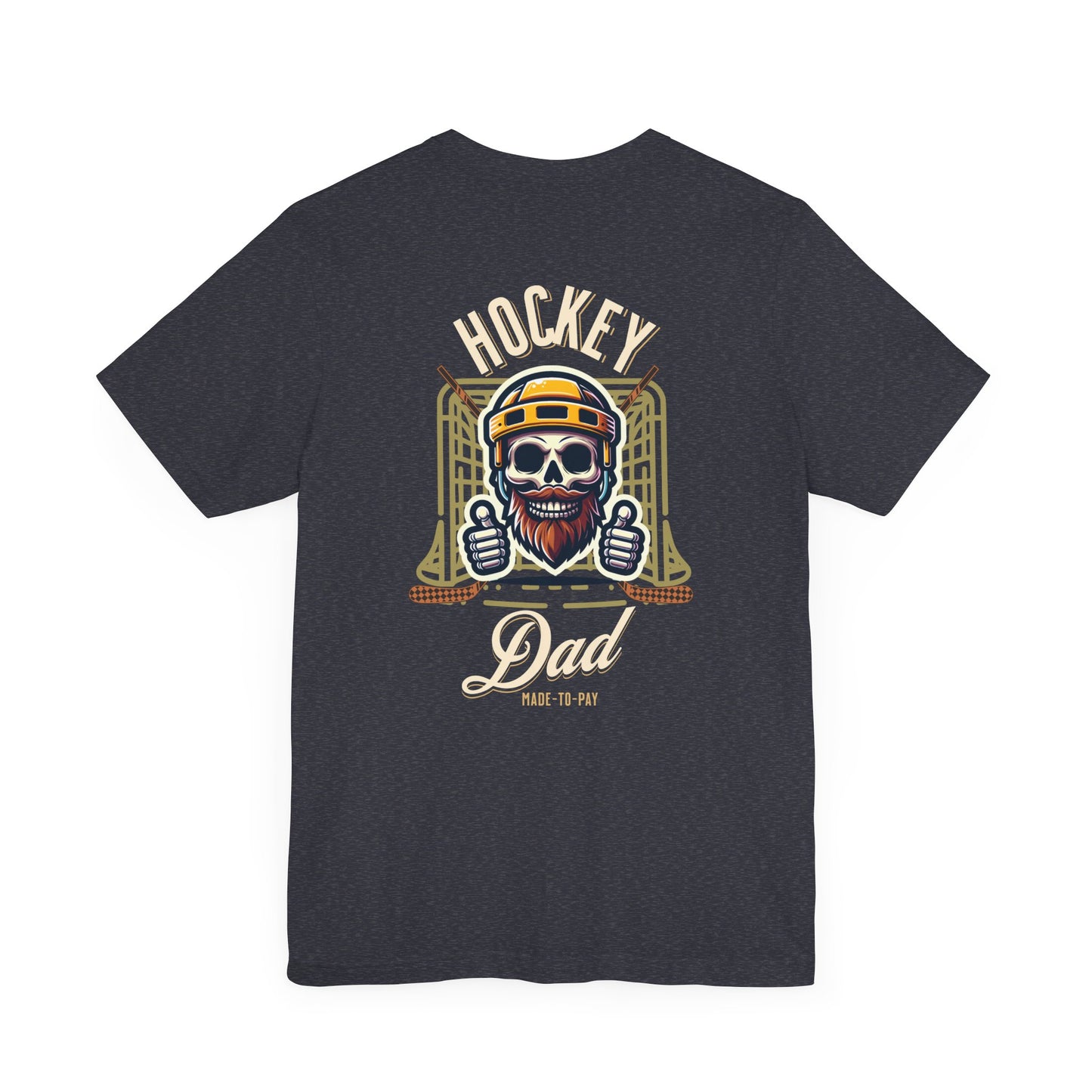 Hockey Dad Graphic T-Shirt - Unisex Short Sleeve Jersey Shirt