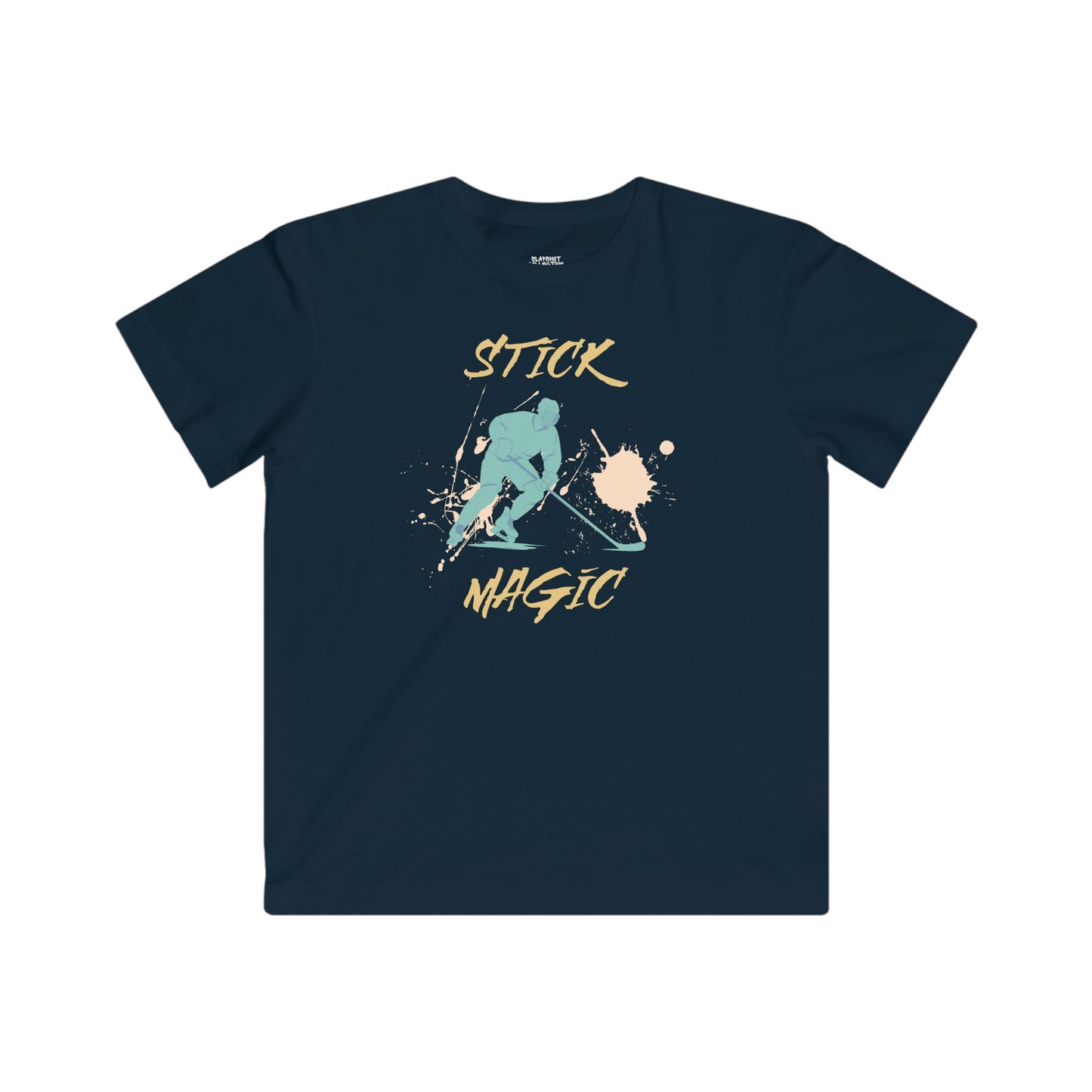 Kids Hockey Super Soft T-Shirt - Stick Magic Design
