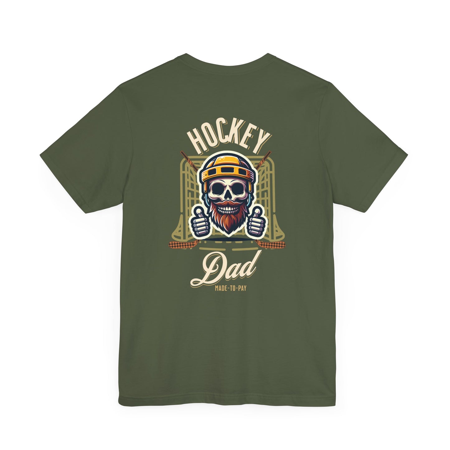 Hockey Dad Graphic T-Shirt - Unisex Short Sleeve Jersey Shirt