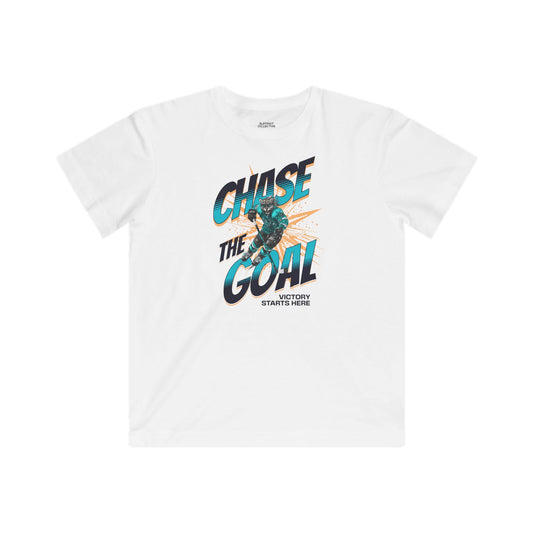 Kids Hockey Super Soft T-Shirt - Chase the Goal