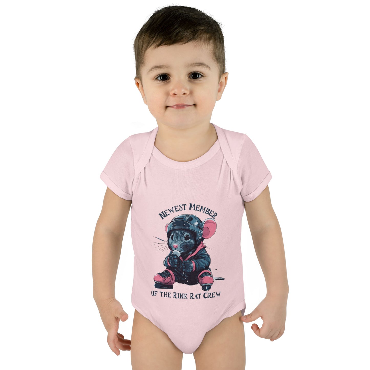 Hockey Baby Onesie - Newest Member of the Rink Rat Crew