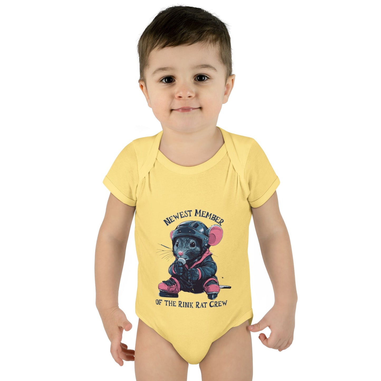 Hockey Baby Onesie - Newest Member of the Rink Rat Crew