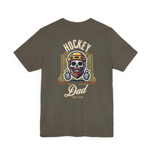 Hockey Dad Graphic T-Shirt - Unisex Short Sleeve Jersey Shirt